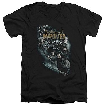 The Hobbit Company Of Dwarves Short Sleeve Adult V Neck T-shirt