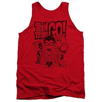 Teen Titans Go Team Up Adult Tank Top
