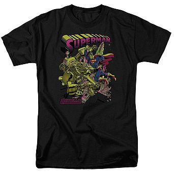 Superman Versus Metallo Blacklight Short Sleeve Adult T-shirt