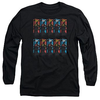 Superman Super Booths Long Sleeve Adult T-shirt