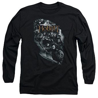 The Hobbit Cast Of Characters Long Sleeve Adult T-shirt