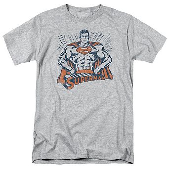 Superman Vintage Stance Short Sleeve Adult T-shirt