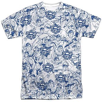 Superman Super Is The Man Short Sleeve Adult 100% Poly Crew T-shirt