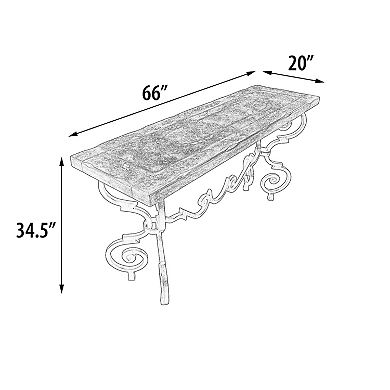 Afd Home Santa Lucia Belruse Iron Console