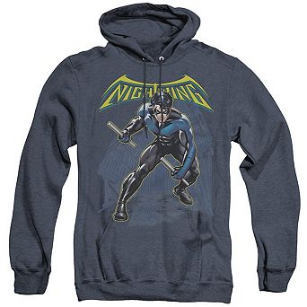 Batman Nightwing Adult Heather Hoodie