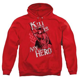 The Hobbit Kili Is My Hero Adult Pull Over Hoodie