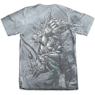 Superman Superman Vs Doomsday Adult 65/35 Poly/cotton Short Sleeve T-shirt