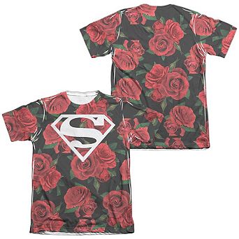 Superman Super Floral Sleeve T-shirt