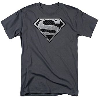 Superman Super Metallic Shield Short Sleeve Adult T-shirt