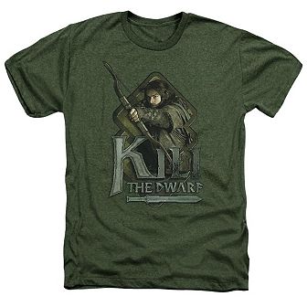The Hobbit Kili Adult Heather T-shirt