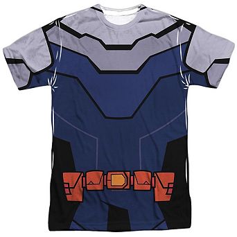Teen Titans Go To The Movies Slade Uniform Short Sleeve Adult Poly Crew T-shirt