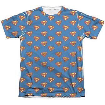 Superman Super All Over Sleeve T-shirt