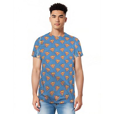 Superman Super All Over Sleeve T-shirt