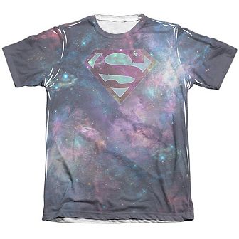 Superman Spaced Out Logo Sleeve T-shirt