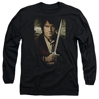 The Hobbit Baggins Poster Long Sleeve Adult T-shirt