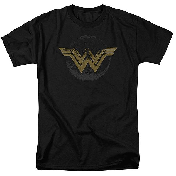 Wonder Woman Movie Distressed Logo Short Sleeve Adult T-shirt