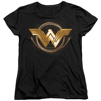 Wonder Woman Movie Lasso Logo Short Sleeve Womens T-shirt