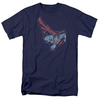Superman Scribble & Soar Short Sleeve Adult T-shirt