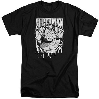 Superman Super Metal Short Sleeve Adult Tall T-shirt