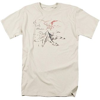The Hobbit Lonely Mountain Short Sleeve Adult T-shirt