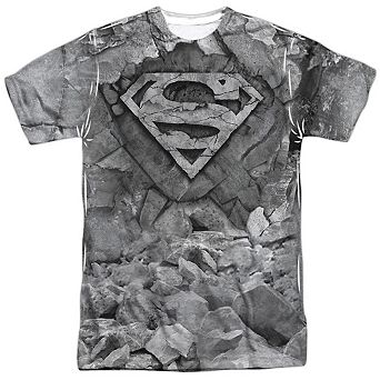 Superman Rock & Rumble Short Sleeve Adult Poly Crew T-shirt