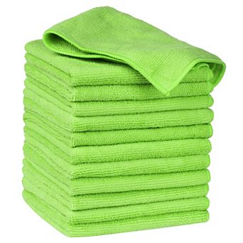 Microfiber Lint Free Highly Absorbent Reusable Kitchen Towels 12 Packs 12" X 12"