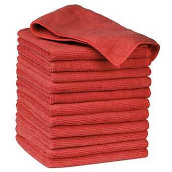 Microfiber Lint Free Highly Absorbent Reusable Kitchen Towels 12 Packs 12" X 12"