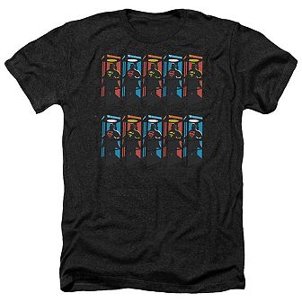 Superman Super Booths Adult Heather T-shirt