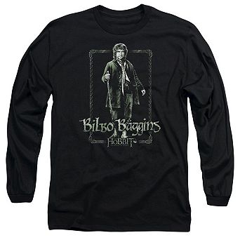 The Hobbit Bilbo Stare Long Sleeve Adult T-shirt