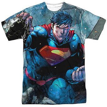 Superman Rumble Short Sleeve Adult Poly Crew T-shirt