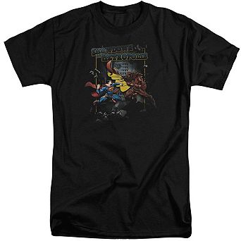 Superman Showdown Short Sleeve Adult Tall T-shirt