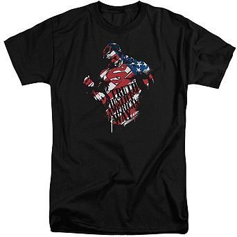 Superman The American Way Short Sleeve Adult Tall T-shirt