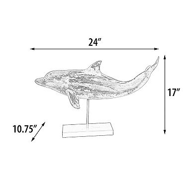 Afd Home Swimming Dolphin On Stand