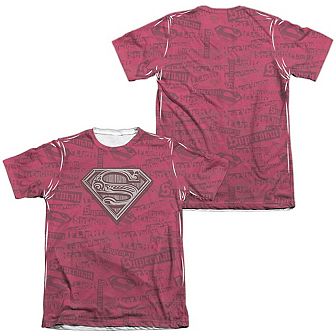 Superman Super Powers Adult 65/35 Poly/cotton Short Sleeve T-shirt