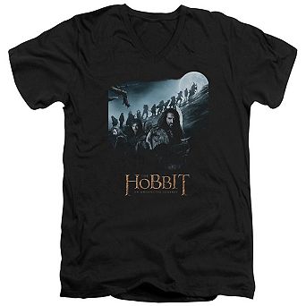 The Hobbit A Journey Short Sleeve Adult V Neck T-shirt
