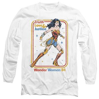 Wonder Woman 84 Retro Justice 84 Long Sleeve Adult T-shirt