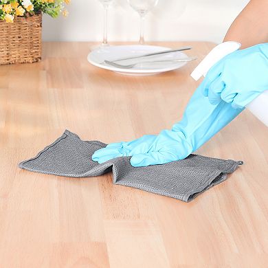 Reusable Cotton Waffle Weave Drying Absorbent Kitchen Towels 6 Packs 14" X 14"