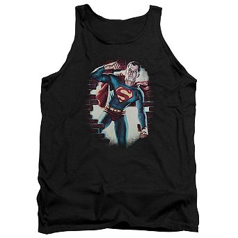 Superman Vintage Steel Adult Tank Top