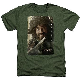 The Hobbit Bofur Adult Heather T-shirt