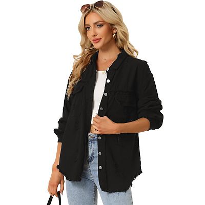 Black jean jacket retailers kohls