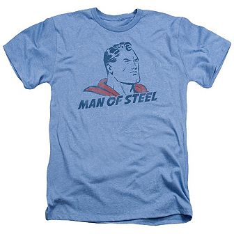 Superman The Man Adult Heather T-shirt