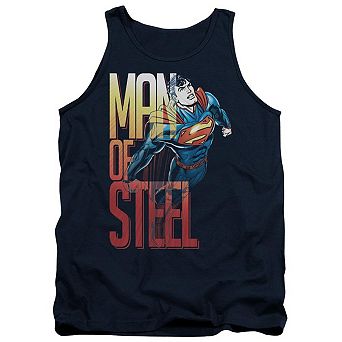 Superman Steel Flight Adult Tank Top