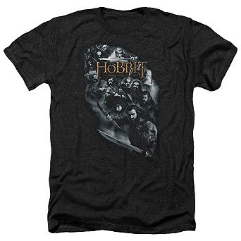 The Hobbit Cast Of Characters Adult Heather T-shirt