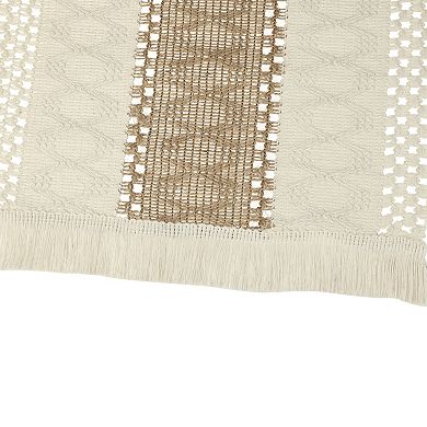 Home Decor Bridal Party Rustic Tassels Boho Table Runner 1 Pack 12" X 63"