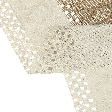 Home Decor Bridal Party Rustic Tassels Boho Table Runner 1 Pack 12" X 63"