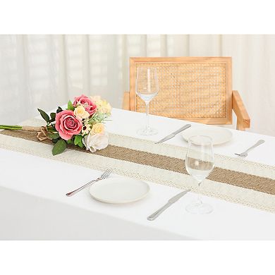 Home Decor Bridal Party Rustic Tassels Boho Table Runner 1 Pack 12" X 63"