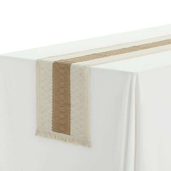 Home decor bridal party rustic tassels boho table runner 1 pack 12 x 63 