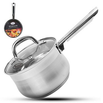 Alpine Cuisine Belly Shape Sauce Pan 2-qt Suitable For Home Kitchen Cooking Milk Soup Pasta