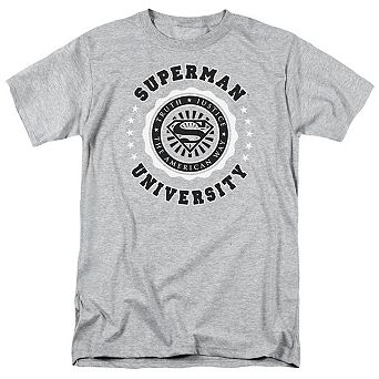 Superman Superman University Short Sleeve Adult T-shirt