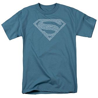 Superman Type Shield Short Sleeve Adult T-shirt